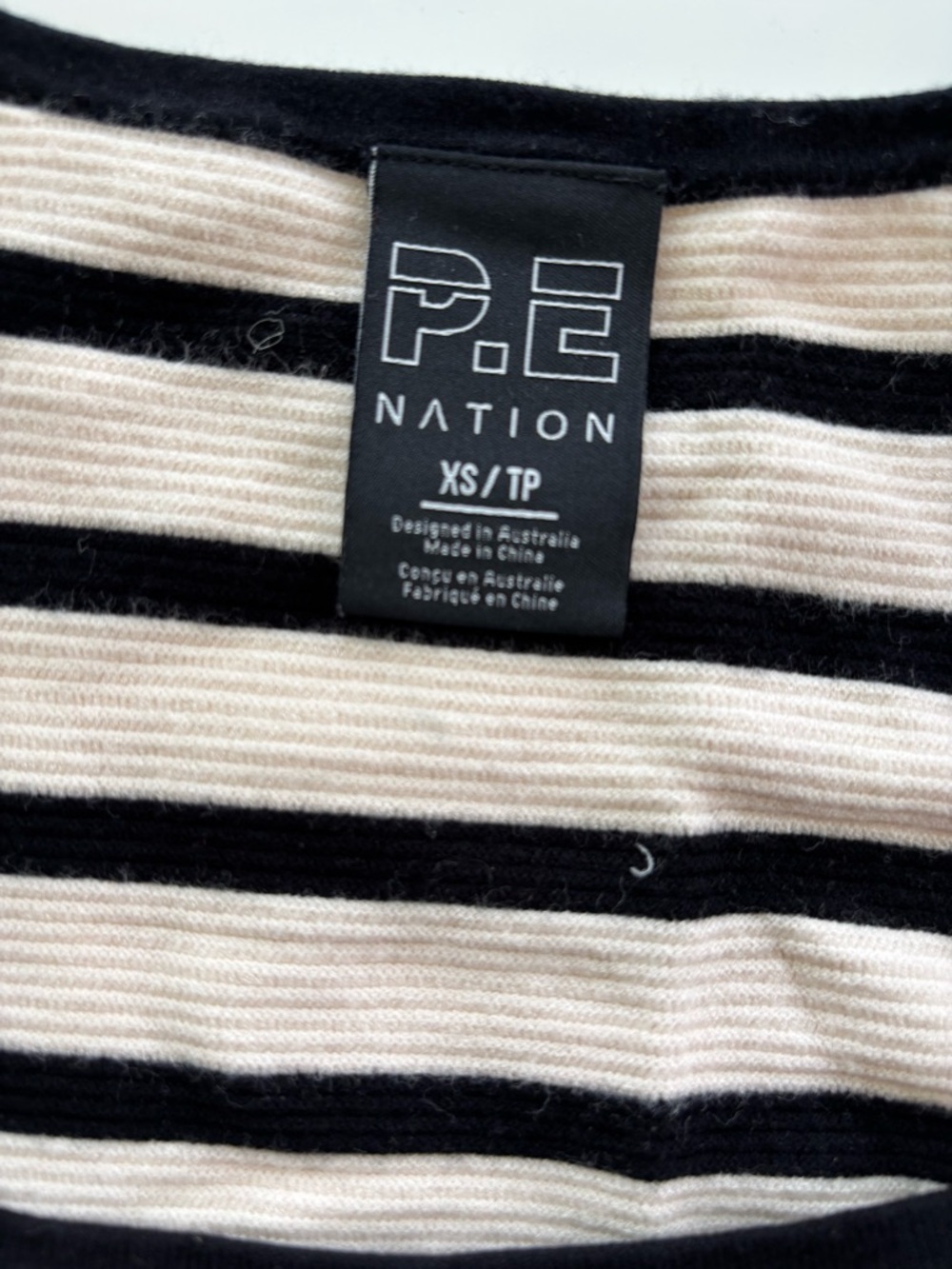 P.E Nation Striped Crop Top XS - Picture 4 of 5